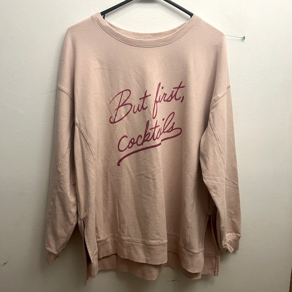 Wildfox “but first cocktails” sweatshirt